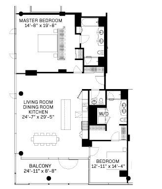 600 N Fairbanks Floorplan - Penthouse 05 Tier*